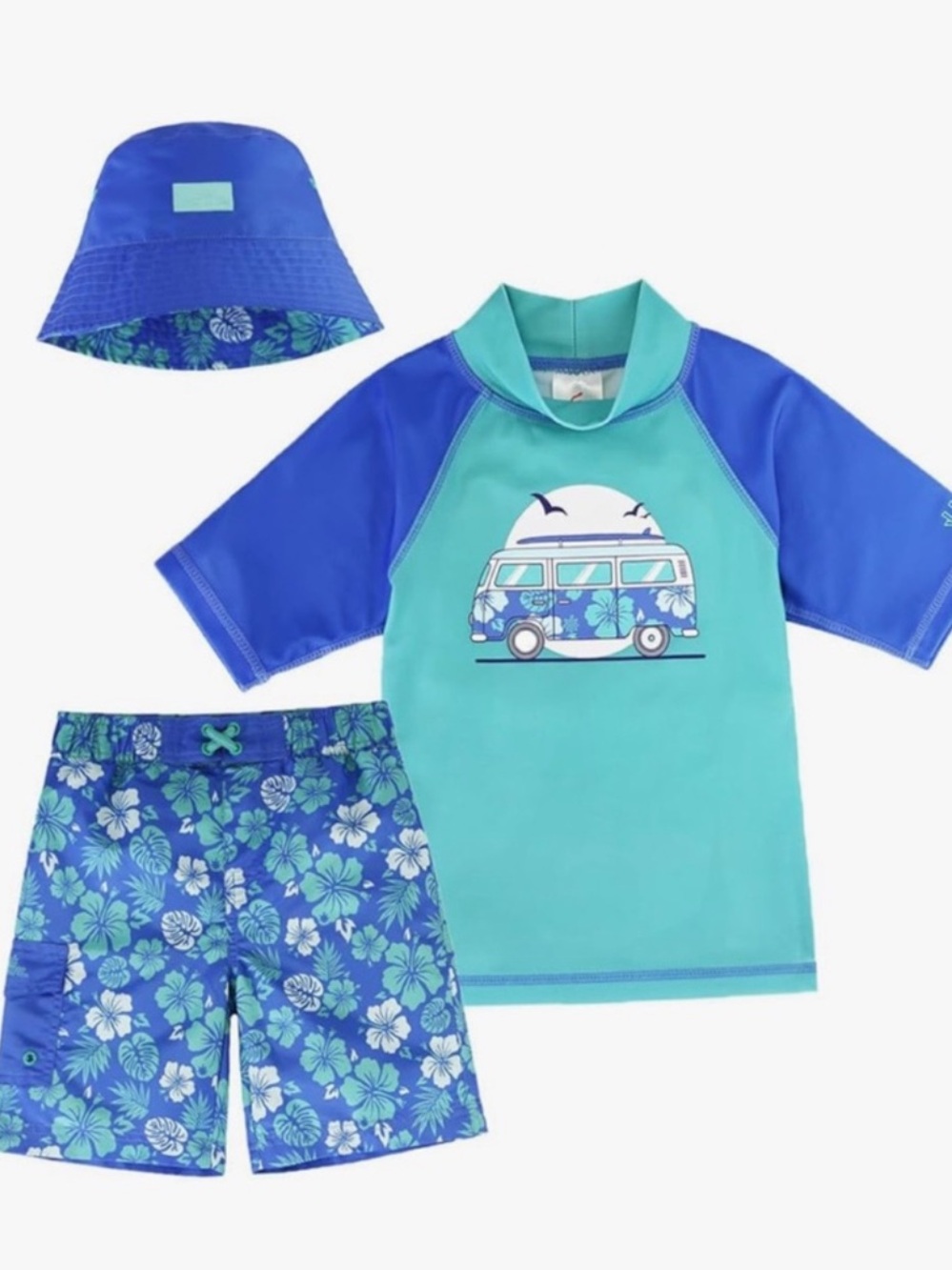 NWT UV Skinz Boy’s Swim Set - Blue and Green